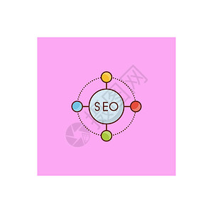 SEO SEO报告统计营销网站玻璃金融图表广告互联网引擎平坦的高清图片素材