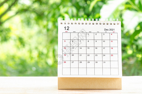 2021年12月 组织者规划和提醒的日历台数字商业会议假期工作旅行规划师议程时间表季节日记高清图片素材