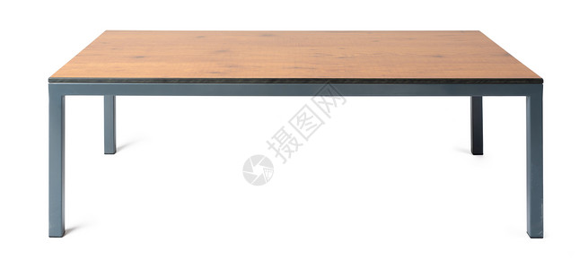 白上隔离的矩形桌面桌木桌木头房子家居设计柚木产品家具桌子橡木手工背景图片