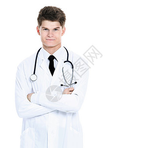 青年医生 有听诊器职业药品医院工作学生人士幸福男性护士实验室图片