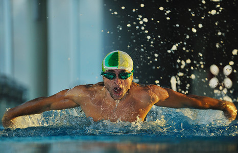 游泳运动员车道娱乐力量精力锻炼运动速度活力竞争成功图片