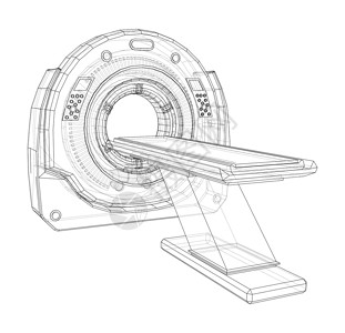 3d 核磁共振成像仪插图技术药品诊断卡通片扫描器射线放射科扫描医院科学图片