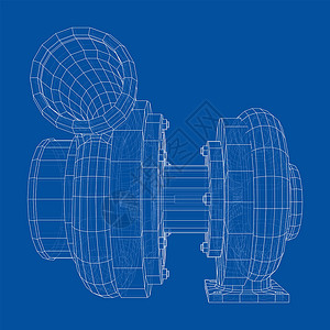 快消行业汽车涡轮充电器概念大纲发动机运动3d圆圈排气机械运输车辆机器活力背景