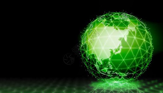 科技网格地球数字地球网络横幅全球网络 科技元金融金属宇宙全球化国际电脑屏幕技术行星全息背景