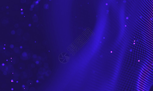 线性灯紫外星系背景 空间背景图宇宙与星云  2018 紫色技术背景 人工智能概念俱乐部多边形网络紫外线神经元黑光灯泡荧光网格派对背景