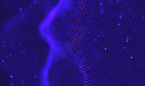 线性灯紫外星系背景 空间背景图宇宙与星云  2018 紫色技术背景 人工智能概念灯泡神经元俱乐部多边形黑光网格光线金属荧光派对背景
