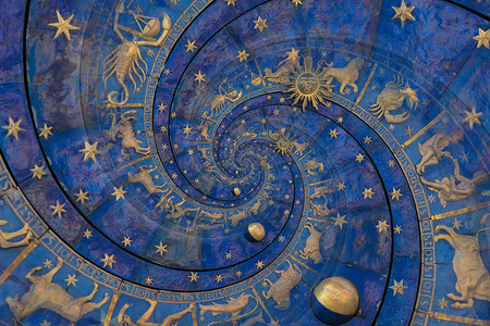 星座双子座Zodiac 信号星座背景 幻想和神秘的概念插图八字宇宙癌症十二生肖星系天空天文学星星数字背景
