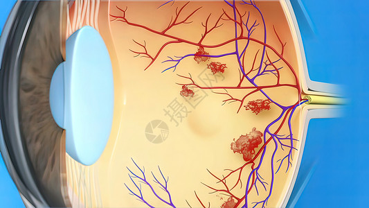 脑血管水肿病 眼解剖数据安全眼睛检测电脑软件鉴别激光女孩商业图片