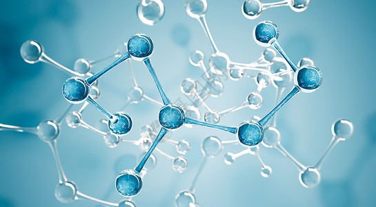 分子架构化学横幅或传单的抽象科学背景 抽象水或 dna 分子设计 原子公式 科学或医学背景 3d 渲染图背景
