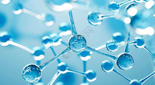 核糖核酸化学科学横幅或传单的抽象 dna 背景 抽象水分子设计 原子公式 科学或医学背景 3d 渲染图背景