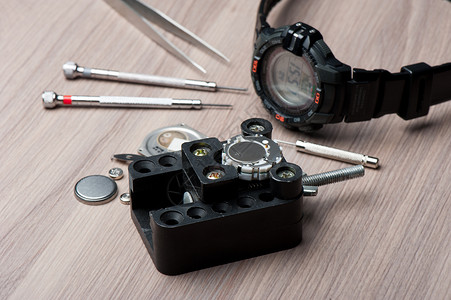 替换钟表电池圆形电压活力硬币设备石英服务锂离子技术细胞图片