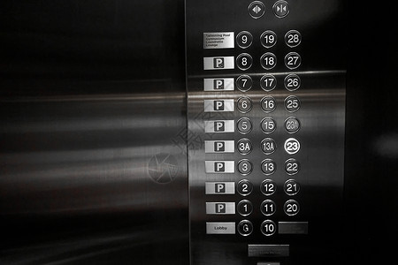 按钮素材向下中式电梯控制面板 无14楼按键背景