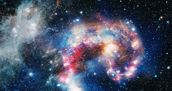 十二生肖之戌狗银河和光 外太空的行星 恒星和星系展现太空探索之美 这张图片的元素由 NASA 提供天空星座星云宇宙彗星物理学天体螺旋紫色星星背景