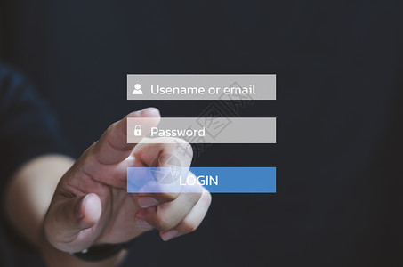 企业人士在网上访问虚拟屏幕密码用户名或电子邮件登录帐号   info whatsthis数据库高清图片素材