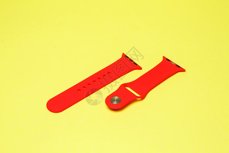 手表手机端模板silikone 带 用于在 Yowlow 背景的智能手表红色颜色乐队技术屏幕手腕界面工具塑料电话手镯带子背景