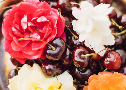 爱的甜蜜花朵花店艺术花束背景打印植物群设计婚礼装饰花园图片