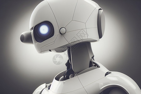 3D 制造人造人工智能机器人的思考或分析电脑思维迁移数据传输软件创造力学习自动机商业人形机器人高清图片素材