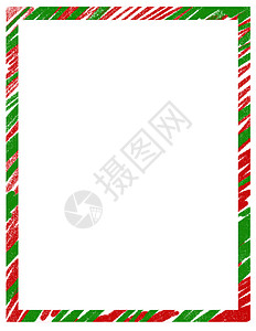 回形传统边框手绘圣诞框架与红色绿色传统饰品和空 copyspace 12 月冬季圣诞装饰边框 季节节日装饰边缘设计 简约风格涂鸦卡通礼物星星背景