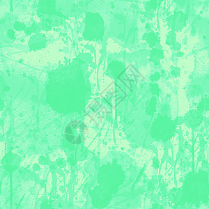 蓝色斑点一种无缝的图案 一色绿色涂料在背景上喷洒艺术刷子墙纸墨水纺织品红色水彩打印创造力插图背景