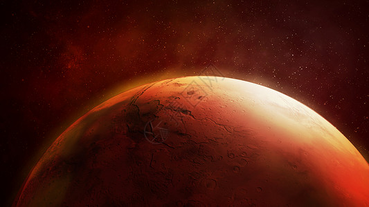 近距离观察红行星火星高清图片
