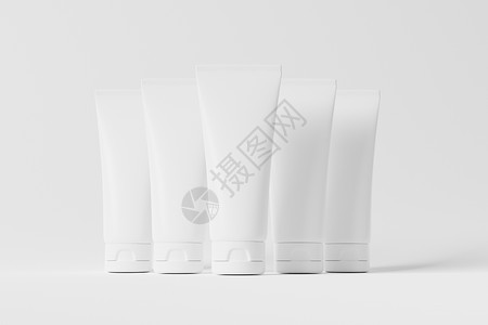 皮肤图3D型代谢立体装箱白板制成的白板模具推广包装擦洗陈列柜奶油塑料营销管子样机品牌背景