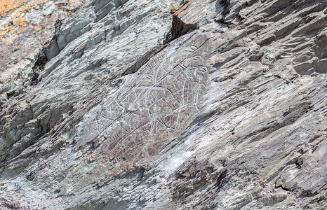 石洞壁画部落的旅游目的地高清图片