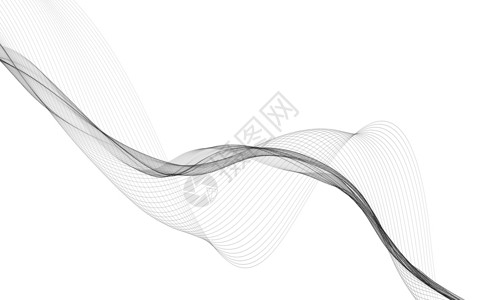 波浪线曲线白色背景上带有单色波浪线的抽象背景运动墙纸活力小册子智力坡度流动技术数据艺术背景
