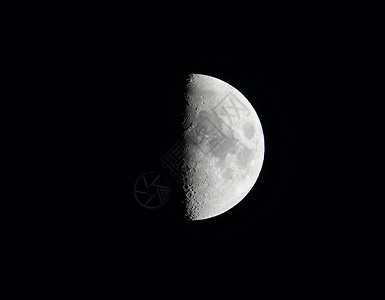 月相高品质的月亮照片 黑夜天空背景上有弹坑 天文学学背景