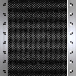黑色金属钢清洁碳纤维和钢底底底床单纤维纺织品金属合金盘子黑色螺丝技术编织设计图片