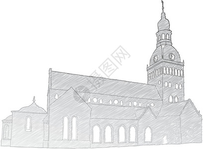 教堂画里加多米教堂设计图片