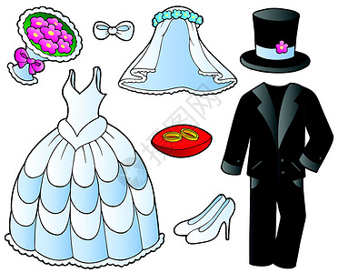 新娘的鞋婚织服装收藏设计图片