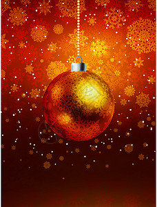 EPS 8 圣诞舞会关于落下的片片片模板乐趣插图风格漩涡假期星星橙子庆典装饰品艺术背景图片