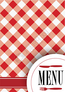 餐厅菜单菜单卡设计桌布插图邀请函烹饪银器餐厅正方形晚宴小酒馆刀具设计图片