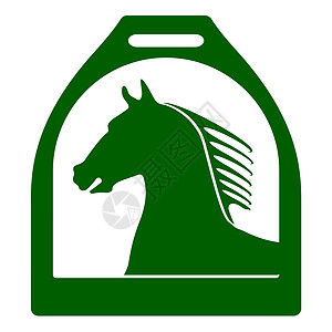 马头标志木马标牌设计图片