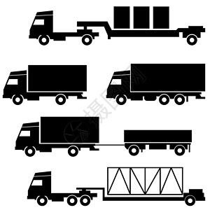 切半火龙果一组矢量图标  运输符号送货插图模版车轮车皮过境搬运工货车卡车商业设计图片