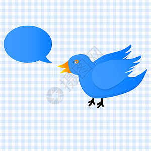 气泡图标Twitter 蓝鸟图标设计图片