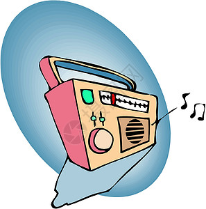 迷你播放器音乐播放器音乐玩家低音收音机娱乐喇叭硬件记录电子产品插图设计图片