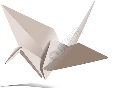 卷边折纸标题框用于设计设计的矢量折纸鸟设计图片