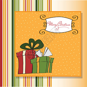 圣诞礼品盒念日庆典喜悦惊喜购物丝带生日盒子问候语礼物背景图片