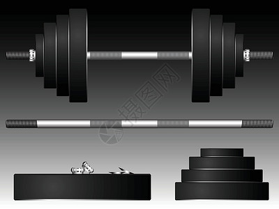 哑铃特写重量级运动员哑铃健身房艺术力量肌肉插图重量体操举重设计图片