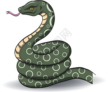 莫斯奇绿蛇矢量设计图片