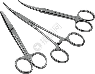 医疗剪刀理发师手术构造修剪工具宏观工人建设者剪子外科图片