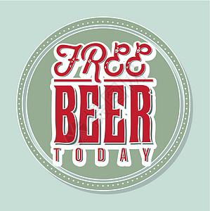 啤酒商标栏栏标签红色饮料玻璃酒精卡片啤酒厂节日酒吧传统海豹设计图片