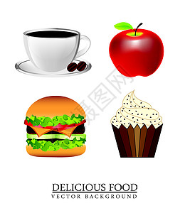 可口芝士小蛋糕美味可口的食物糕点菜单芝麻午餐叶子野餐豆子烹饪晚餐沙拉设计图片