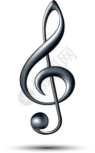 高音符号圆括号反射旋律娱乐乐器插图唱歌艺术低音金属钥匙设计图片