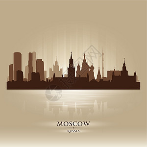 胡马雍陵莫斯科俄罗斯天线城市轮廓设计图片