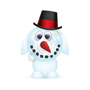 雪人红色艺术庆祝乐趣庆典场景假期寒冷活动帽子背景图片