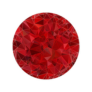 红水晶镜铁矿红多边形区域建筑学反射艺术横幅商业角落圆圈墙纸技术折纸设计图片
