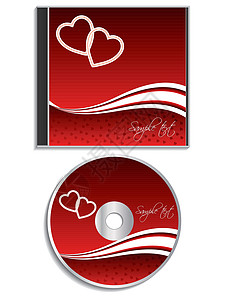 光盘标签情人日cd封面设计设计图片