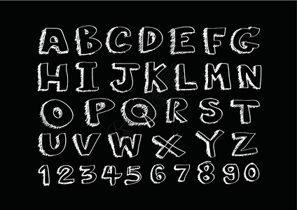 大写黑色字母以笔书写的实际手绘字母字体草书公司脚本浮躁手稿收藏插图书法教科书绘画设计图片